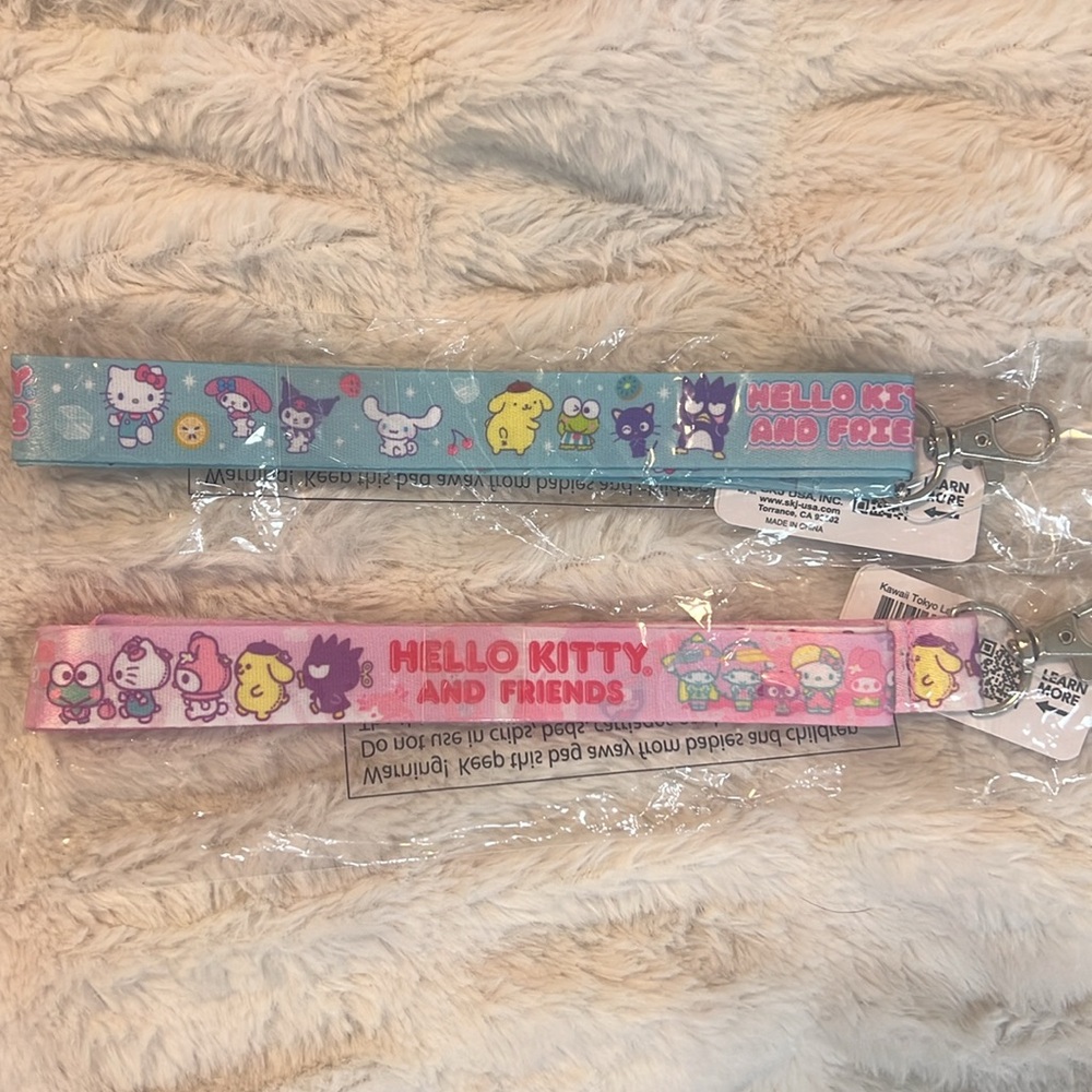 Hello Kitty and Friends Kids Lanyard Set - Blue and Pink